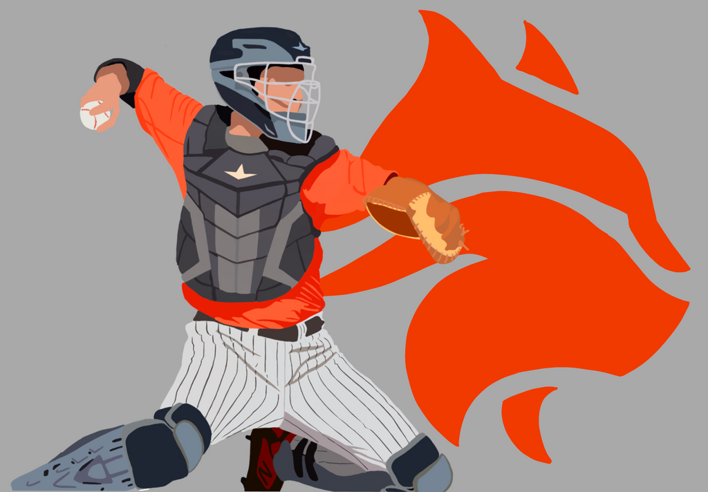 Custom digidrawing example - baseball