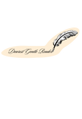 Dearest Gentle Reader sticker with quill pen design