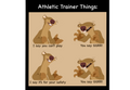 Athletic Trainer Things sticker with Sid the Sloth meme - I say you can't play, you say GGRR, I say it's for your safety, you say GGRR